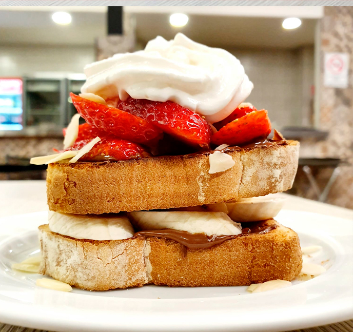 Foto de Pan con Nutella y fruta
